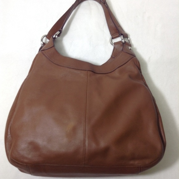 Coach Lynn Hobo Carmel Leather Shoulder Bag FIRM - Picture 4 of 14